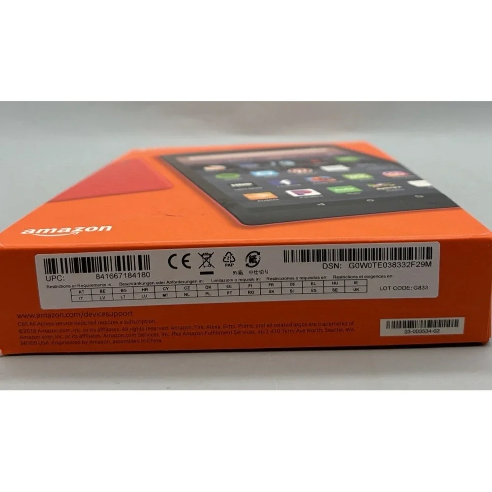 Amazon Fire HD 8 (8th Gen) 32GB Wi-Fi - Red - Sealed